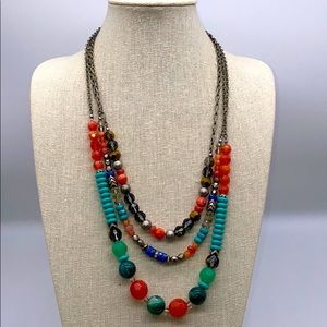 Chico's Beaded Statement Necklace